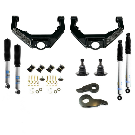 Kryptonite Stage 3 Leveling Kit With Bilstein Shocks 2001-2010 GM 2500/3500