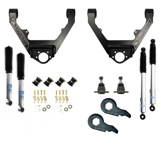Kryptonite Stage 3 Leveling Kit With Bilstein Shocks 1/2 Ton 6 Lug 1999-2006