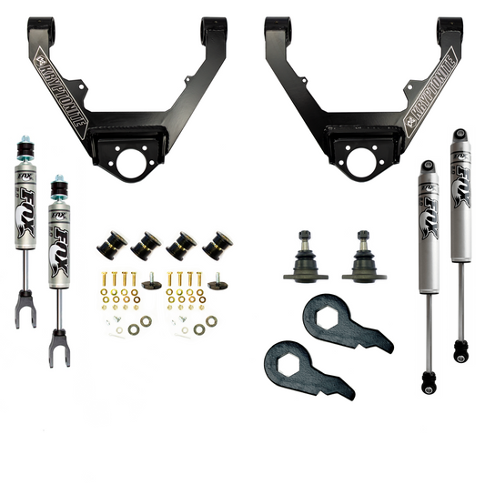 Kryptonite Stage 3 Leveling Kit With Fox Shocks 1/2 Ton 6 Lug 1999-2006